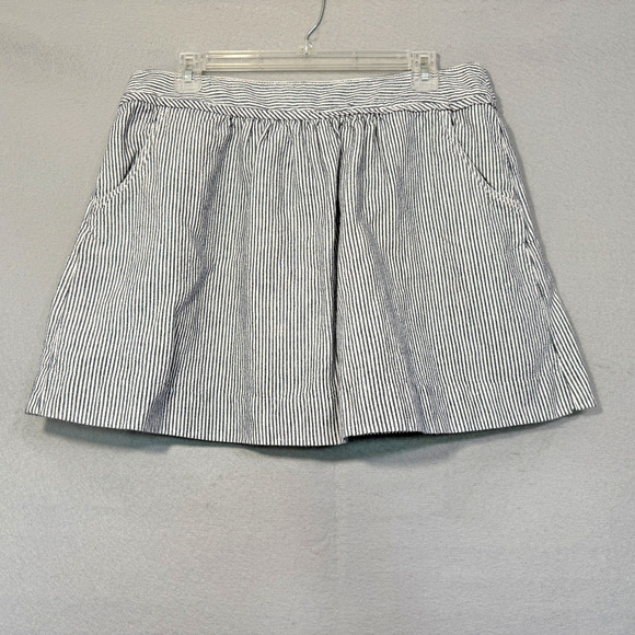 J. Crew Dresses & Skirts - J.Crew Women's Striped Mini Skirt Size 10 Linen Blend Preppy Classic Preppy Boho